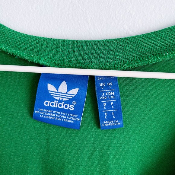 Adidas 3 Stripes Originals Trefoil Green Sport Tank Top Basketball Logo Men Sz L - Picture 7 of 8